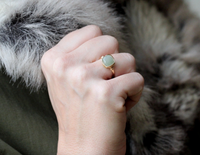 Aquamarine Cocktail Ring - 14k Gold Fill