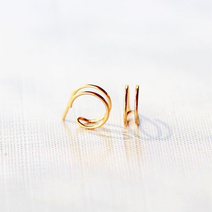 Sidekick Hoops - 14k Gold Filled