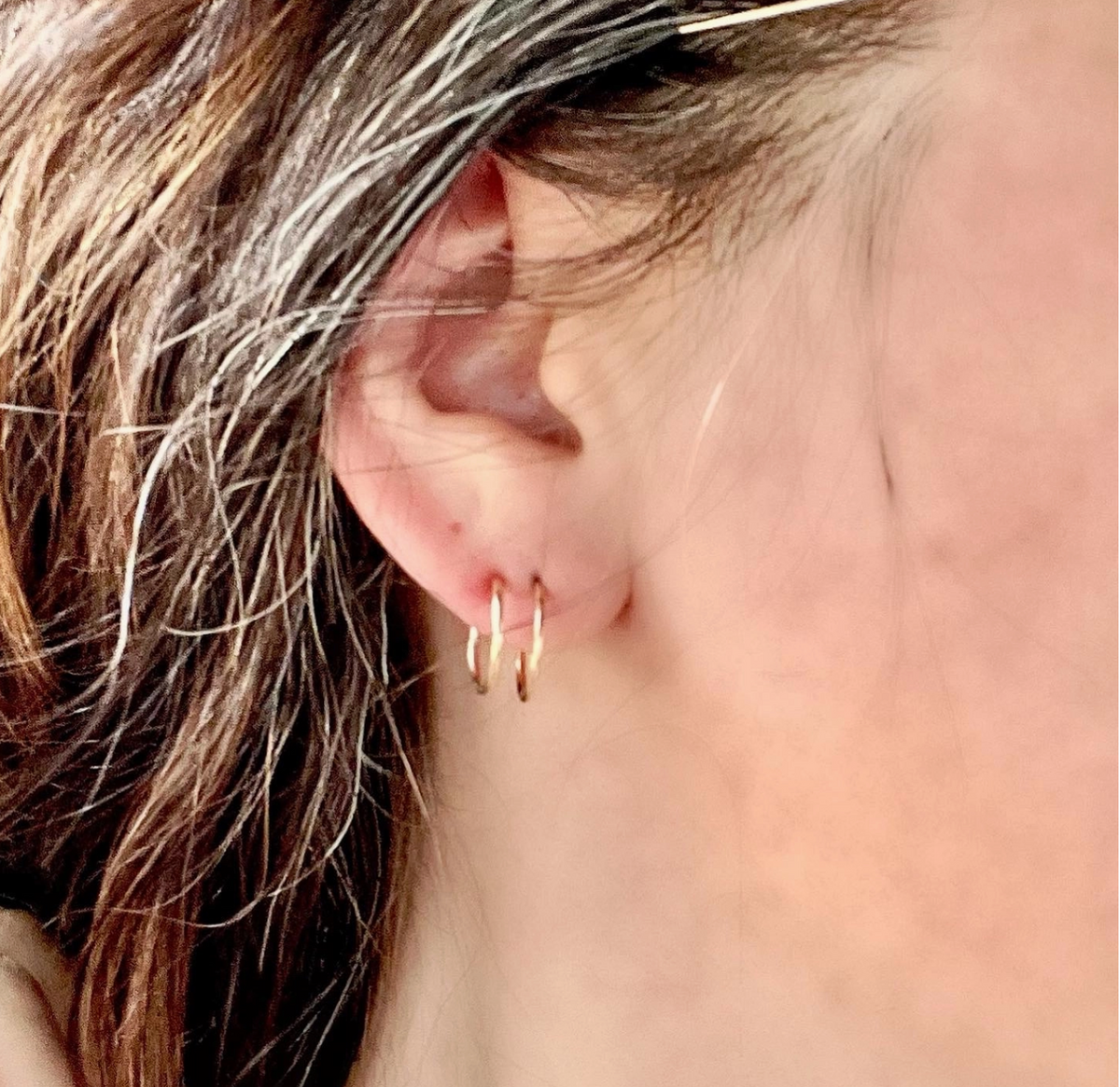 Sidekick Hoops - 14k Gold Filled