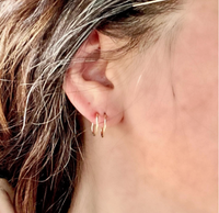 Sidekick Hoops - 14k Gold Filled