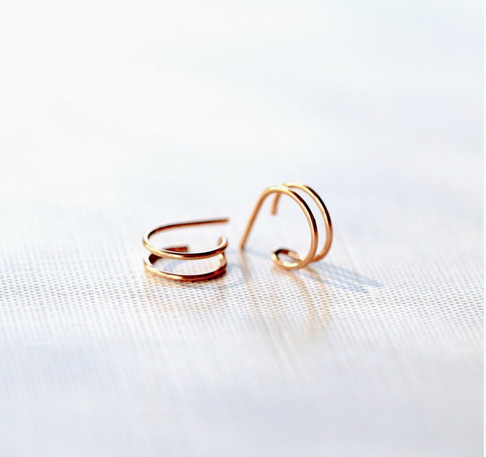 Sidekick Hoops - 14k Gold Filled