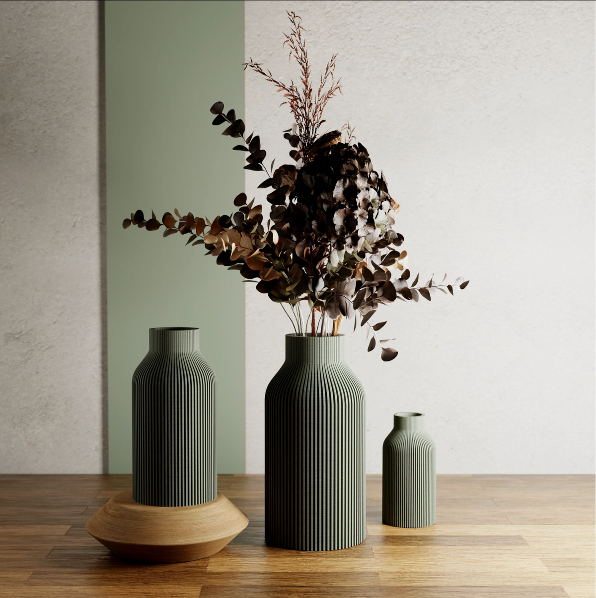 Bottle Vase  | Green