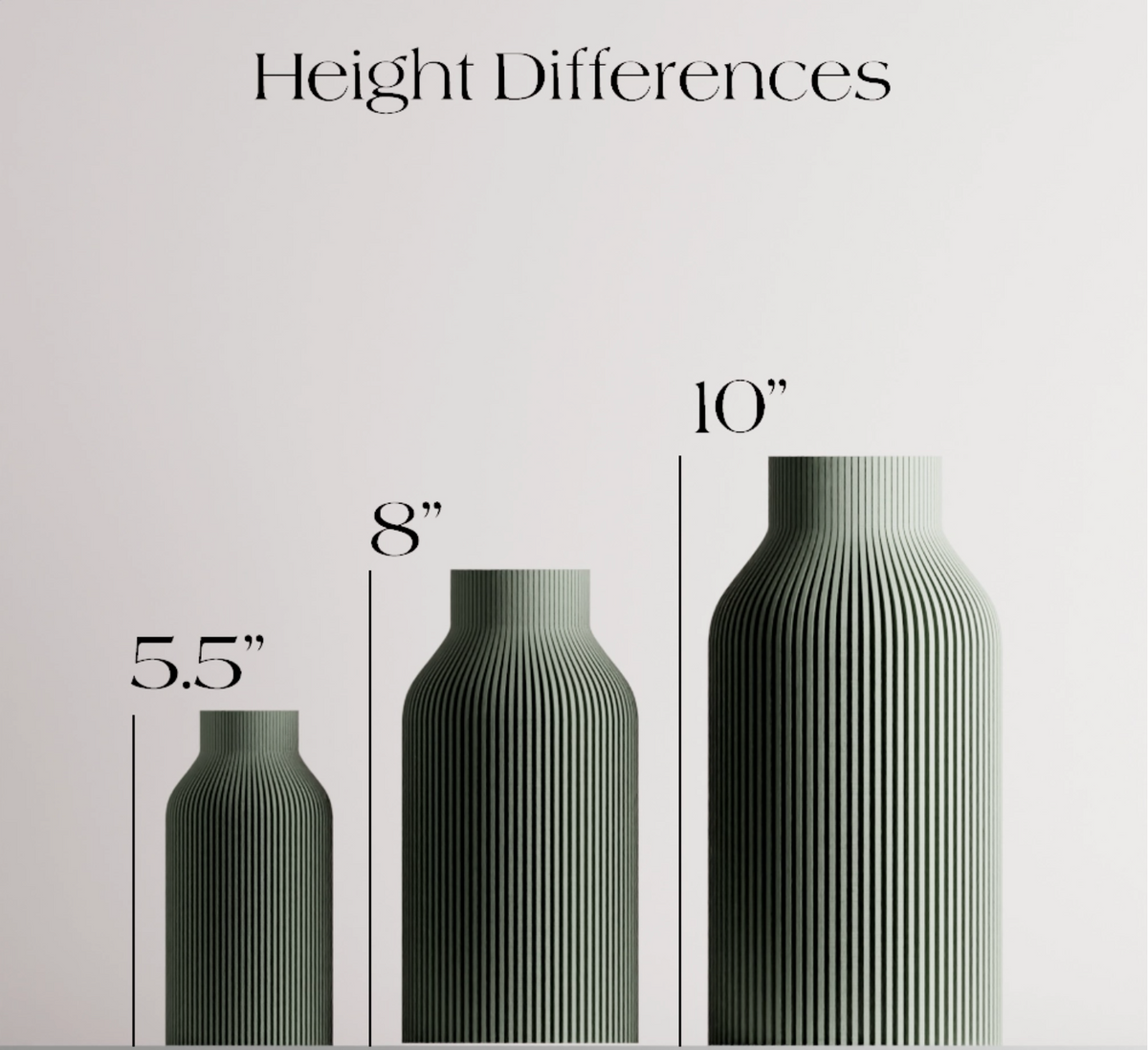 Bottle Vase  | Green