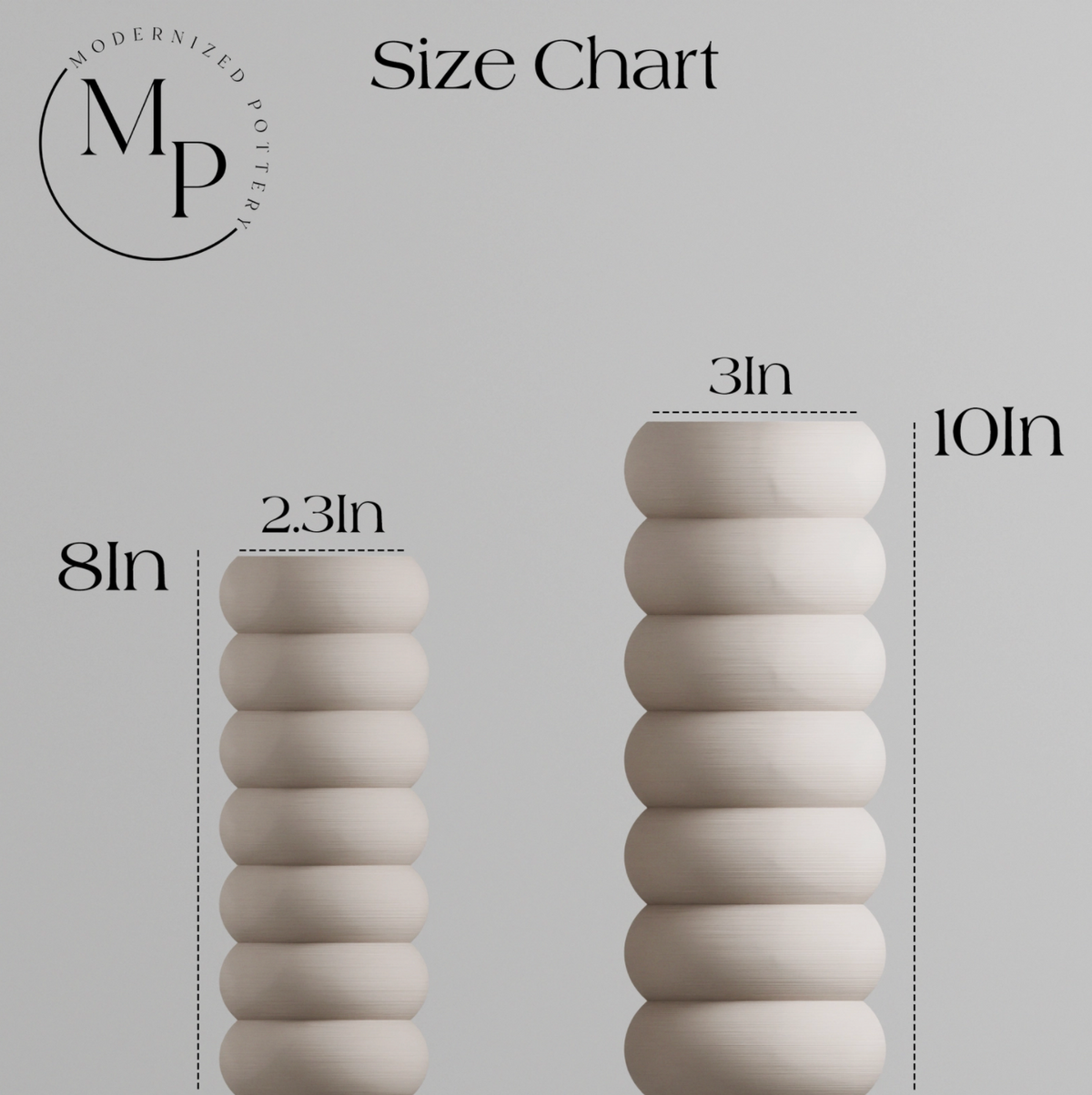 Stacked Vase | 8in