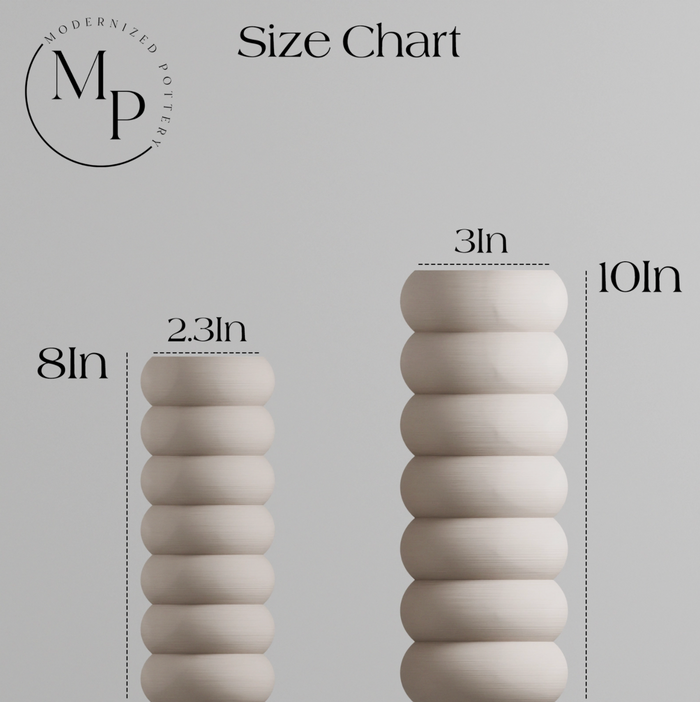 Stacked Vase | 8in