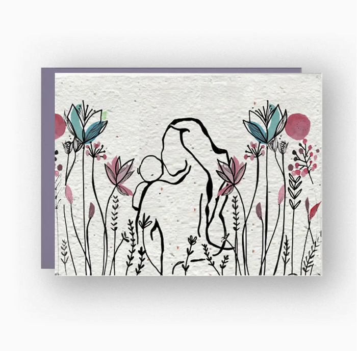 Wildflower Seed Paper Greeting Card: Mother's Love