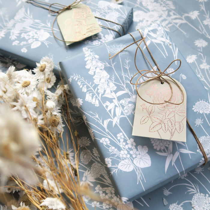 Tissue Paper: Wildflowers in Blue