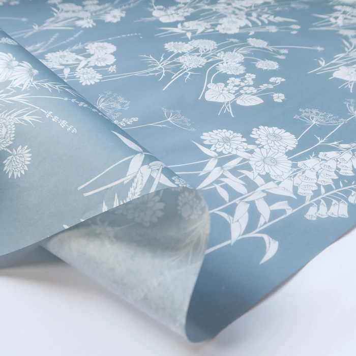 Tissue Paper: Wildflowers in Blue