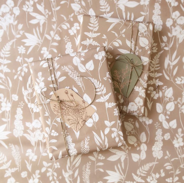 Tissue Paper: Botanical in Mocha