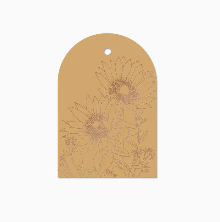 Gift Tag: Sunflower