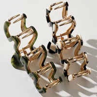 Willow Vintage Squiggle Metal Claw Clip - Large