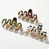 Willow Vintage Squiggle Metal Claw Clip - Large
