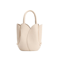 Tulip Mini Bone Recycled Vegan Leather Top Handle Bag